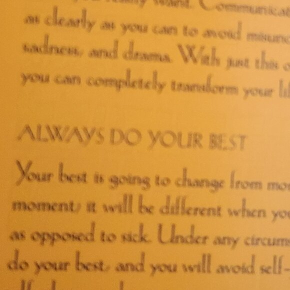 The Four Agreements A Practical Guide to Personal Freedom Wisdom Book Don Ruiz - Picture 14 of 16